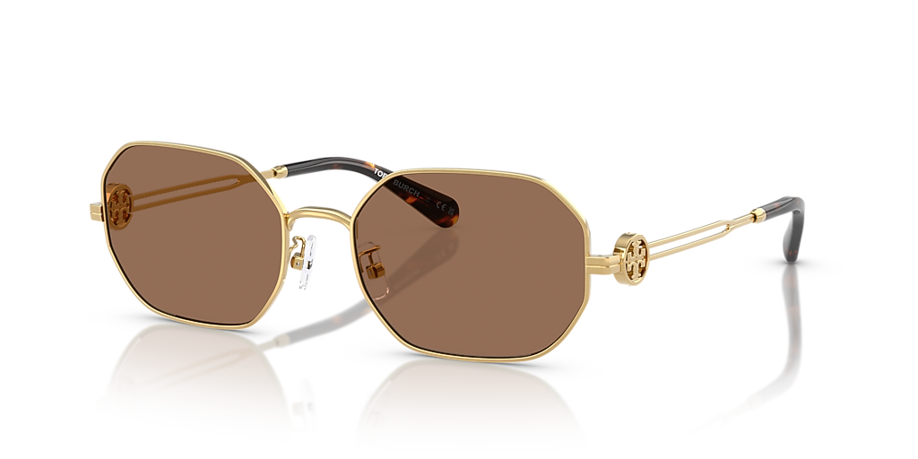 Tory Burch サングラス Tory Burch TY6113 XL (55 - 18) with Brown lenses and Gold frame