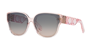 Dior サングラス LADY-95-22-S2F-95A1-00 WHITE/GRAY Dior® LADY 95.22 S2F Butterfly Sunglasses - EuroOptica