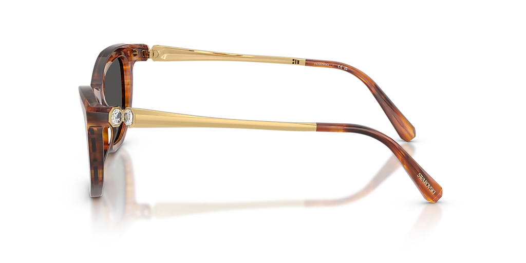 Swarovski SK6057 L (56 - 16) with Grey lenses and Brown frame