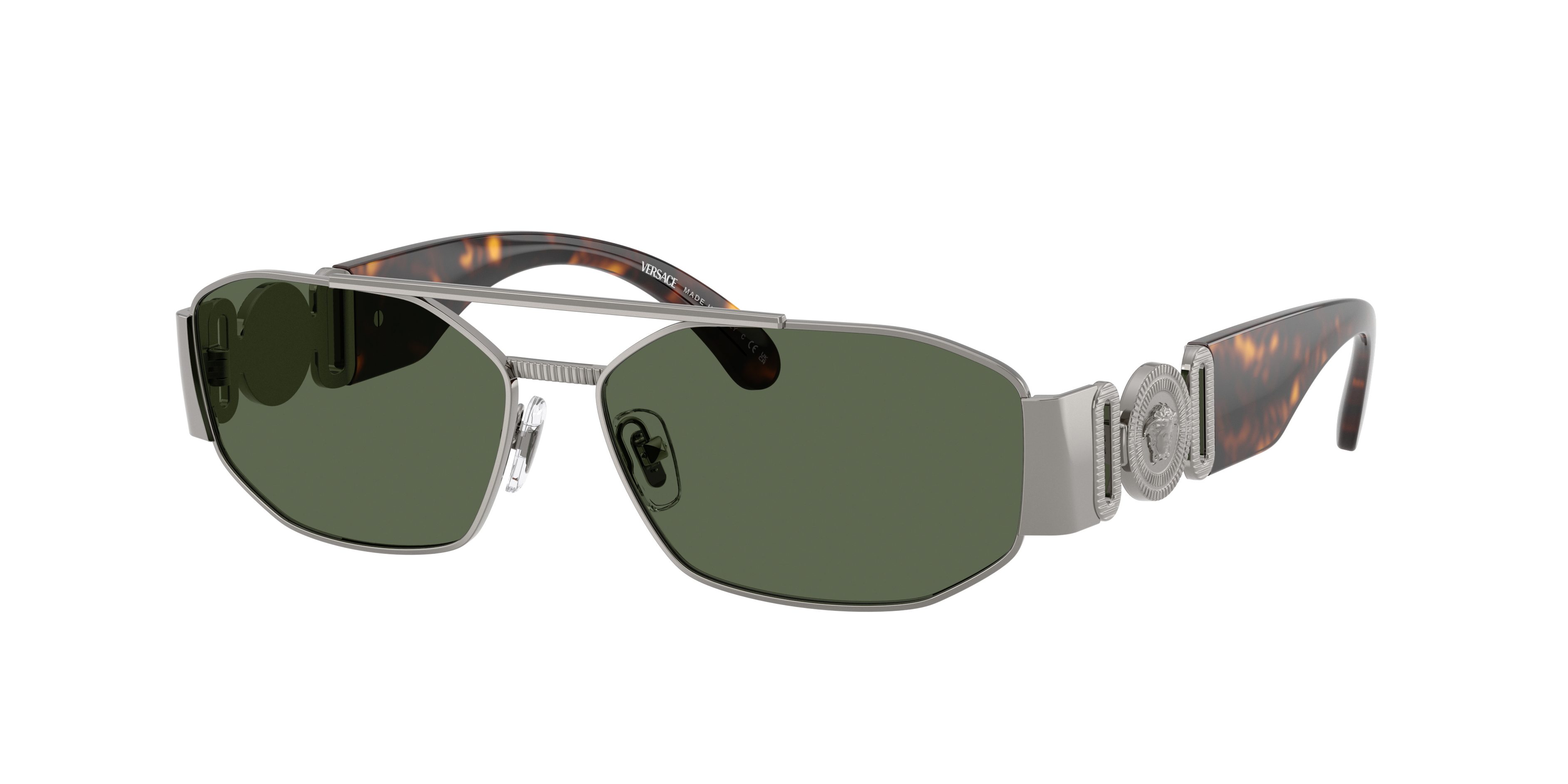 Versace Man Sunglass VE2287 -  Frame color: Gunmetal, Lens color: Dark Green