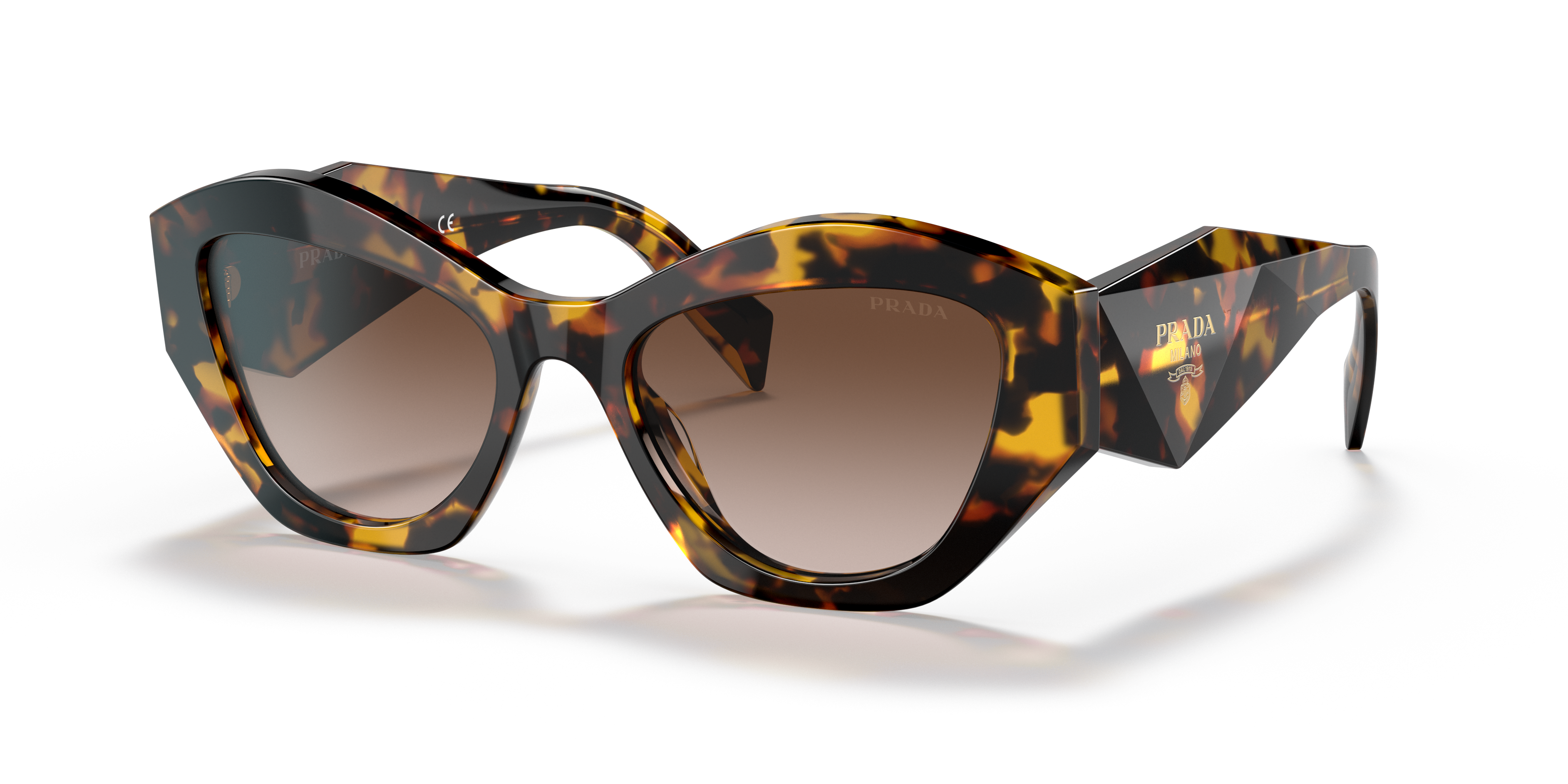 【送料,関税込】 PRADA サングラス PR07YS Prada PR 07YS M (53 - 19) with Brown lenses and Tortoise