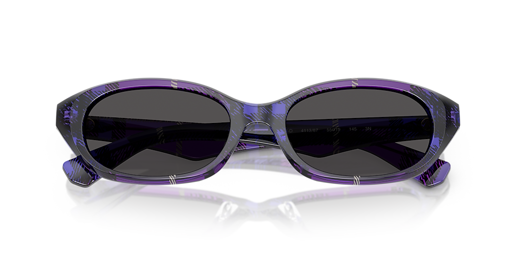 Burberry BE4447D XL (55 - 19) with Grey lenses and Violet