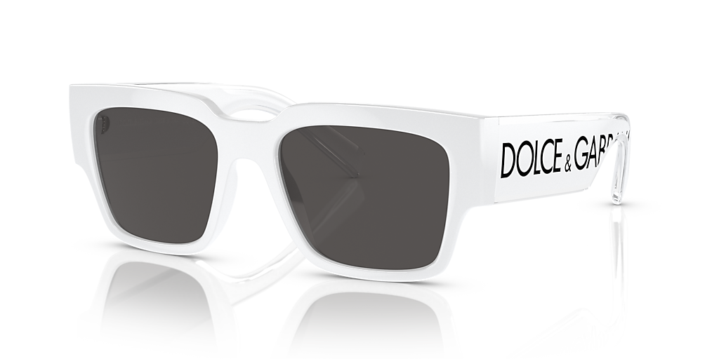 Dolce&Gabbana DG6184 M (52 - 18) with Grey lenses and White frame