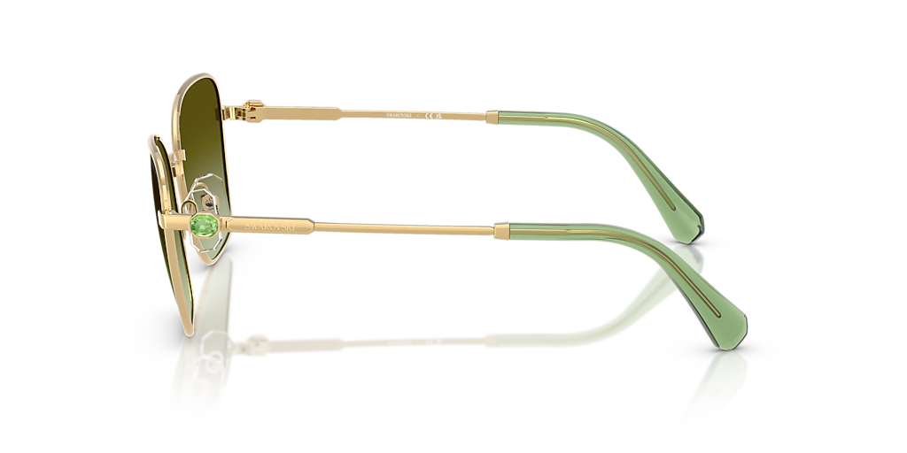 Swarovski SK7029 XL (58 - 19) with Green lenses and Gold frame