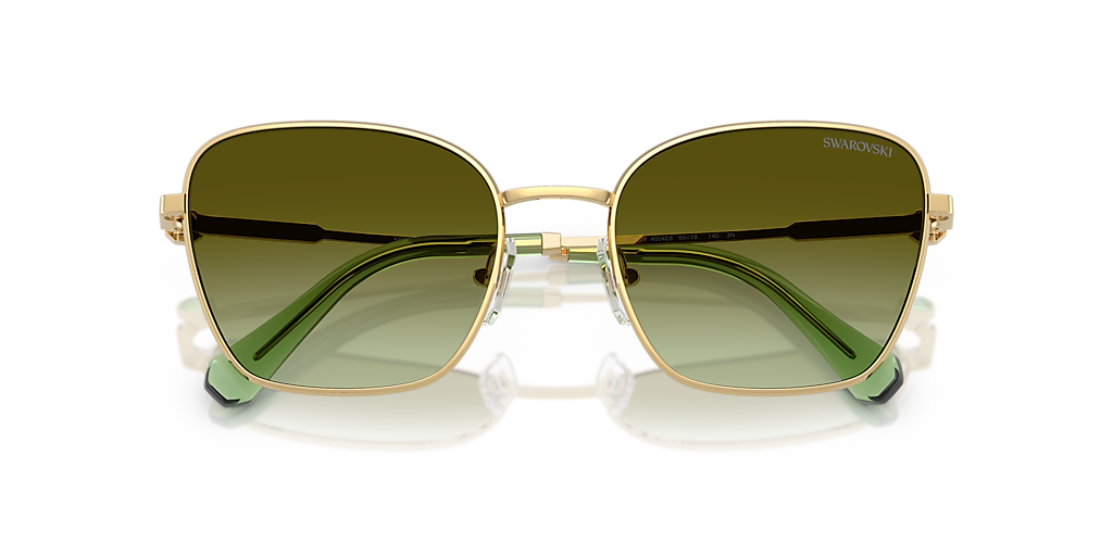 Swarovski SK7029 XL (58 - 19) with Green lenses and Gold frame