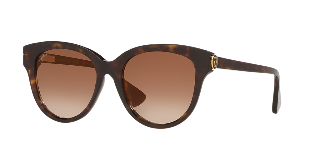 Cartier CT0506S M (55 - 19) with Brown lenses and Tortoise