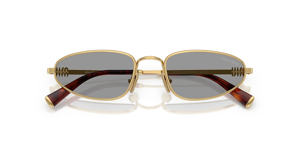 Miu Miu MU A52S M (52 - 19) with Grey lenses and Gold frame
