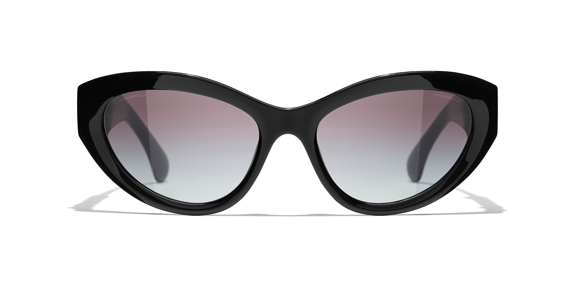 Chanel Cat Eye Sunglasses CH5513 L (55 - 18) with Grey  display picture 3