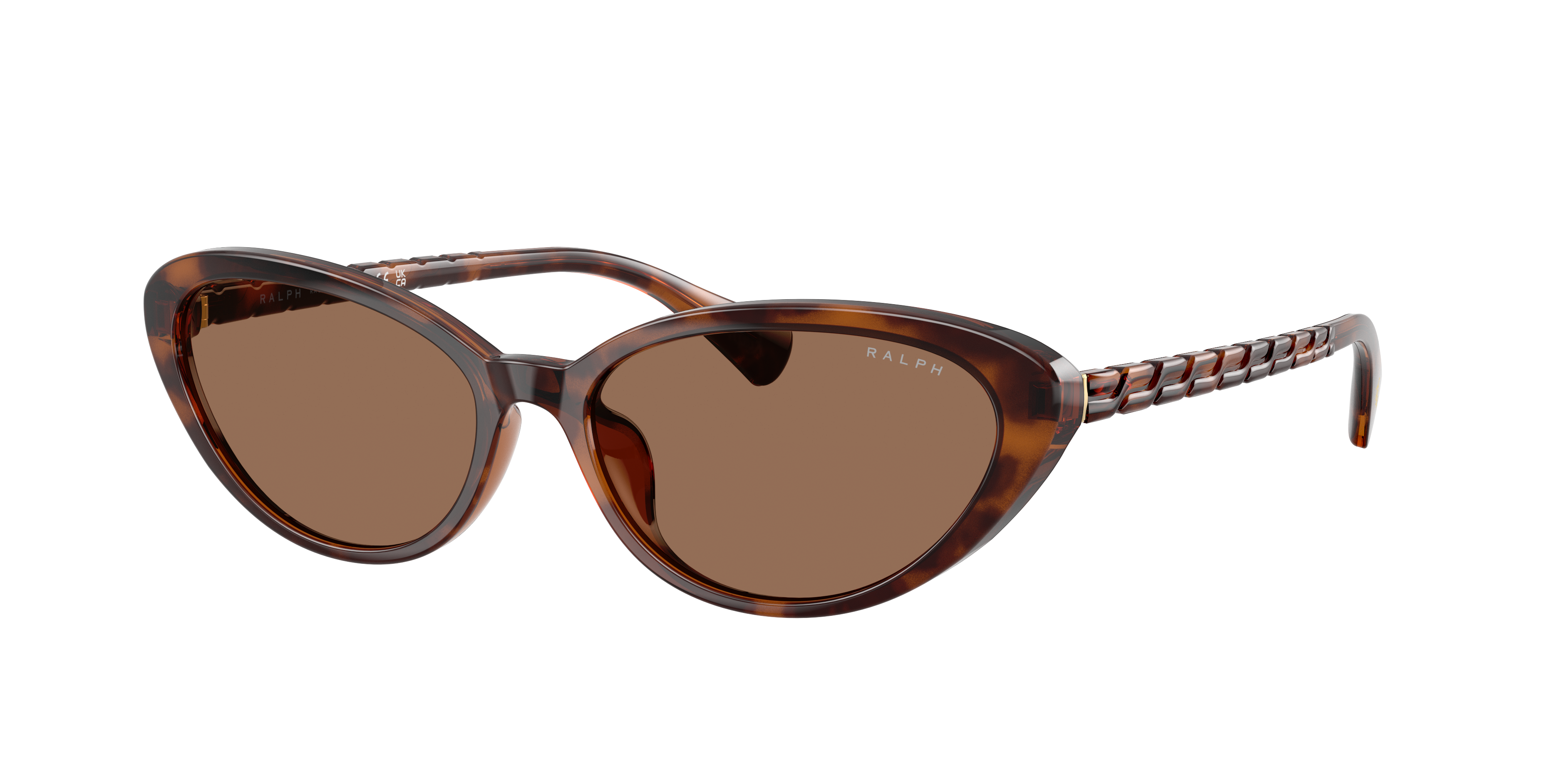 Ralph Woman Sunglass RA5338U -  Frame color: Shiny Dark Havana, Lens color: Brown