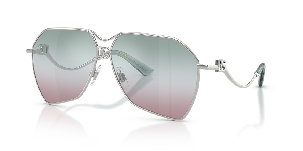 Dolce&Gabbana DG2326 XXL (62 - 10) with Pink lenses and Silver