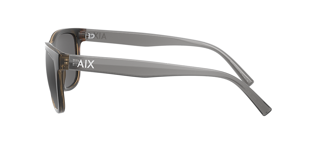 ARMANI EXCHANGE AX4103S Matte Havana - Men Sunglasses, Mirror Silver Polar Lens