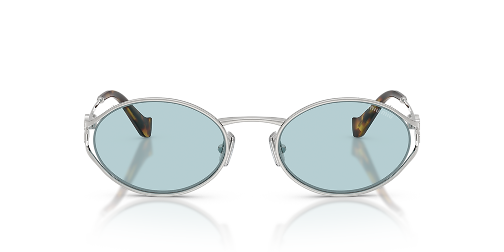 Miu Miu MU 52YS L (54 - 21) with Blue lenses and Silver frame