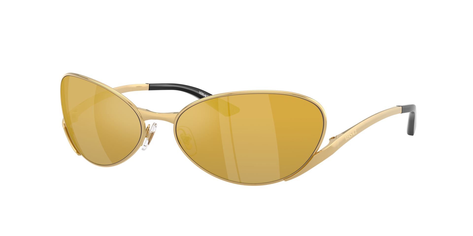 New Versace MOD4352 5272/85 Yellow Transparent Sunglasses. Versace 2235 1002/85 Sunglasses Yellow/Yellow Rectangle  main image 4