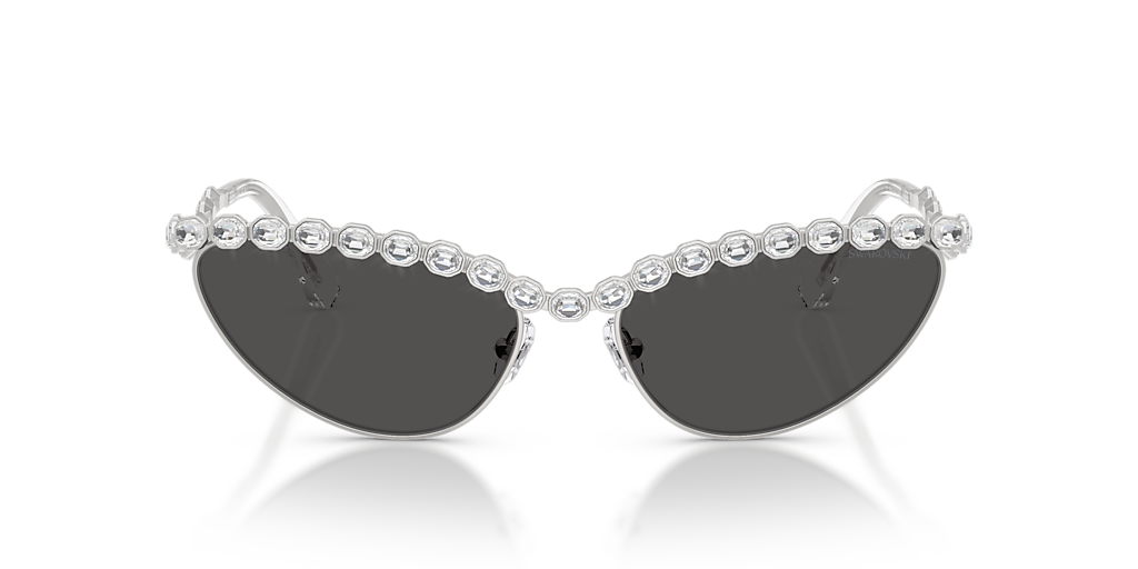 SWAROVSKI SK7030 Silver - Women Sunglasses, Dark Grey Lens