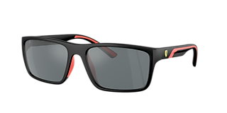 Scuderia Ferrari FZ6001 01 Grey & Black Sunglasses | Sunglass Hut USA