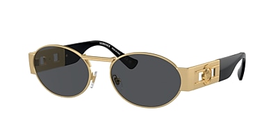 Versace VE2264 56 Dunkelgrau & Matt Gold Sunglasses | Sunglass Hut