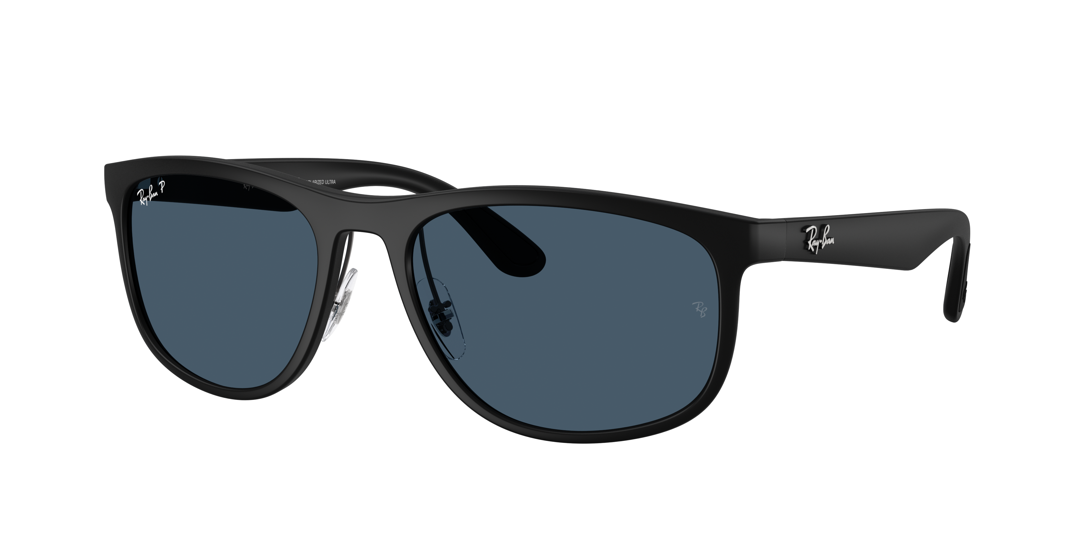 Ray-Ban Unisex Sunglass RB4468 Polarized Lenses -  Frame color: Sand Black, Lens color: Polarized Blue