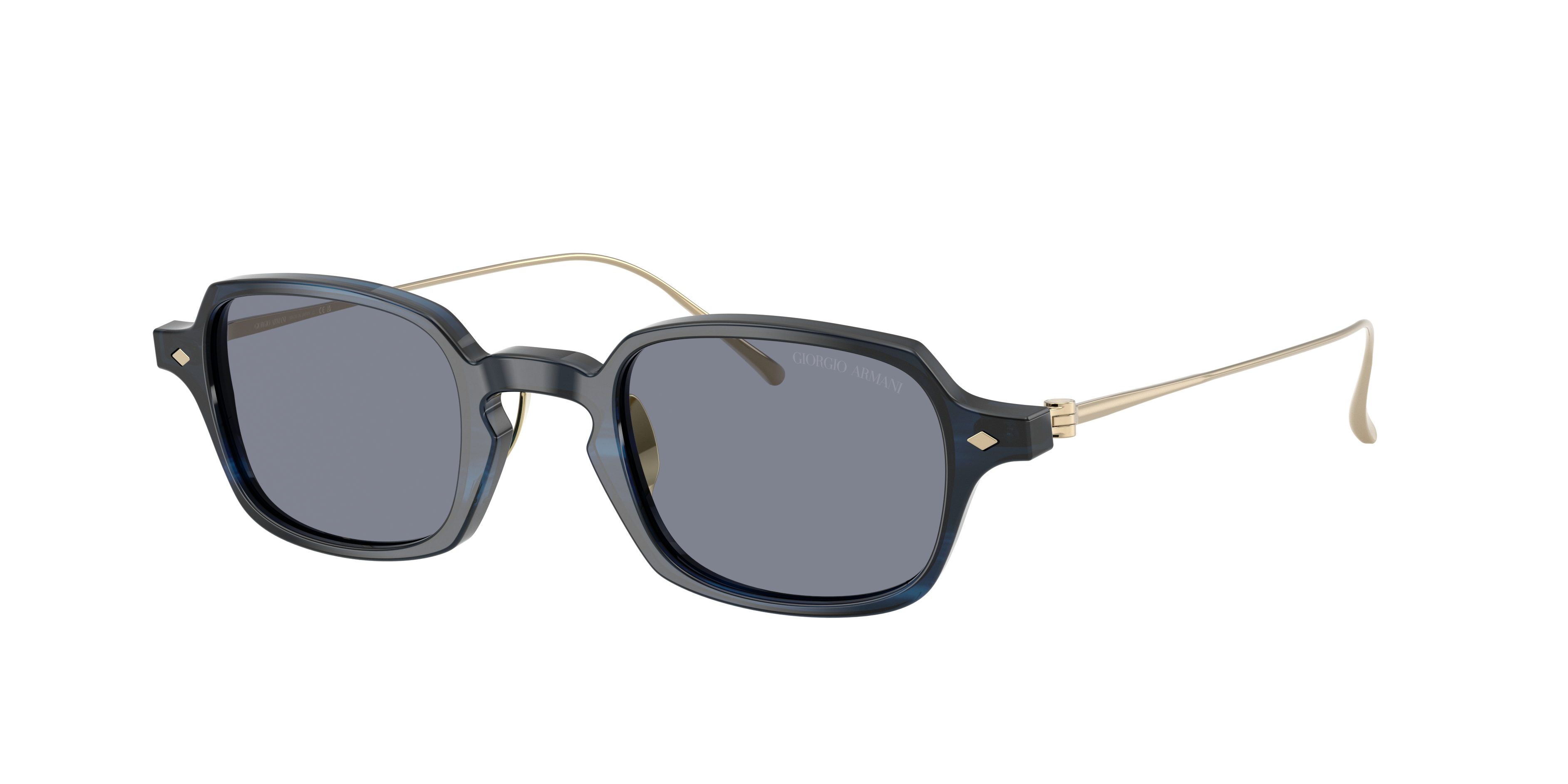 Giorgio Armani Herren Blau Mann Sunglass Ar8227t - Rahmenfarbe: Gestreift, Linsenfarbe:
