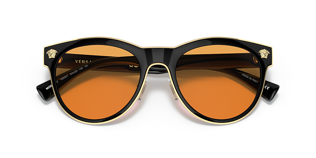 Versace VE2198 S (54 - 20) with Orange lenses and Black