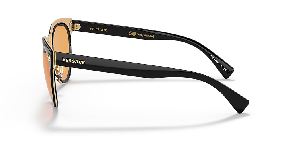 Versace VE2198 S (54 - 20) with Orange lenses and Black