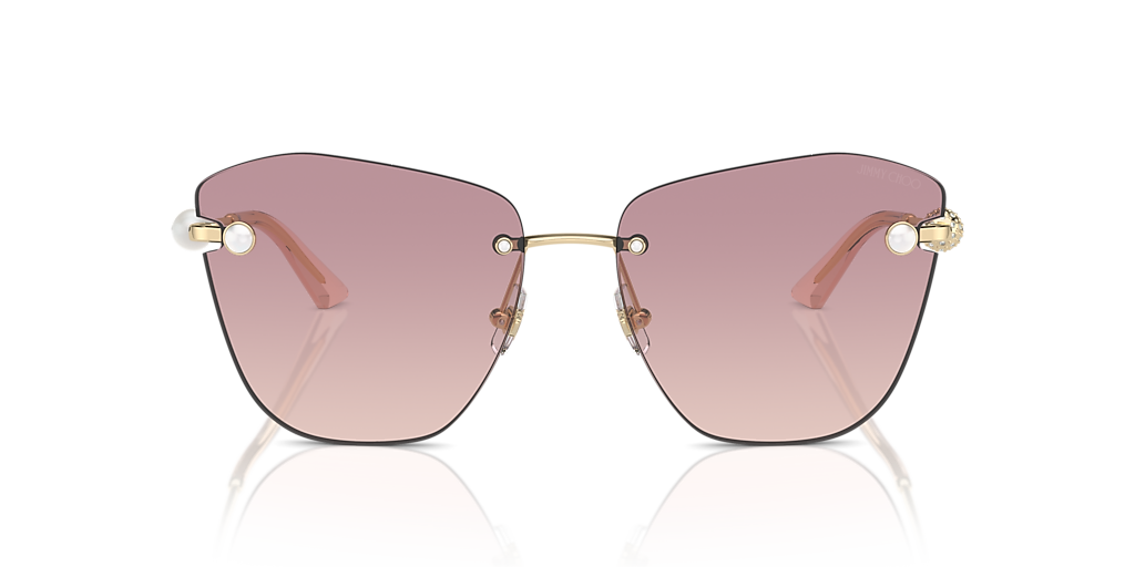 JIMMY CHOO キャットアイフレムサンクラス 4012SOLE 300687 Jimmy Choo JC4004HB L (59 - 16) with Brown lenses and Gold
