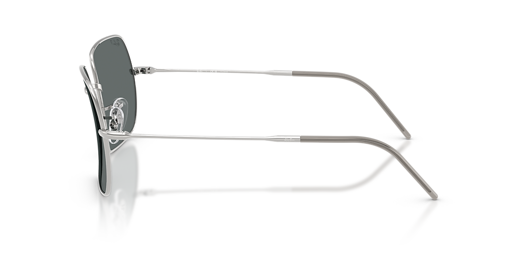 1974 Ray-Ban Square Sunglasses with Silver Frame SQUARE 1971 CLASSIC Sunglasses in Silver and Light Blue  main image 2