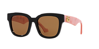 Gucci GG1279S M (54 - 21) with Grey lenses and Gold frame