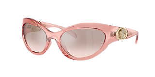 NWT Versace VE4450 Pink Cat Eye 60mm Sunglasses VERSACE VE4450-5417-60 Sunglasses Size 60mm 125mm 16mm pink  main image 3