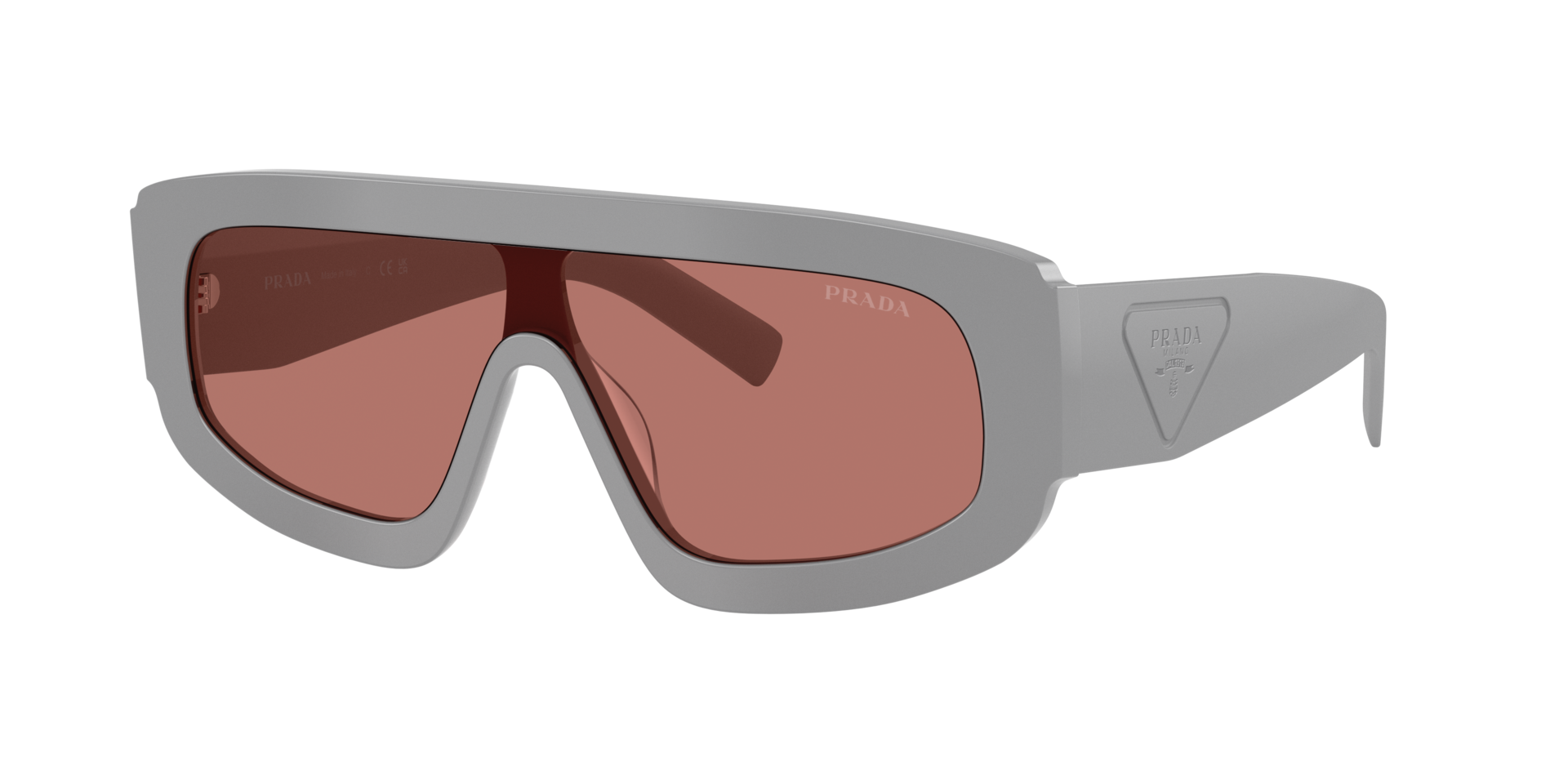 Prada Man Sunglass PR D10S - Frame color: Cement, Lens color: Bordeaux