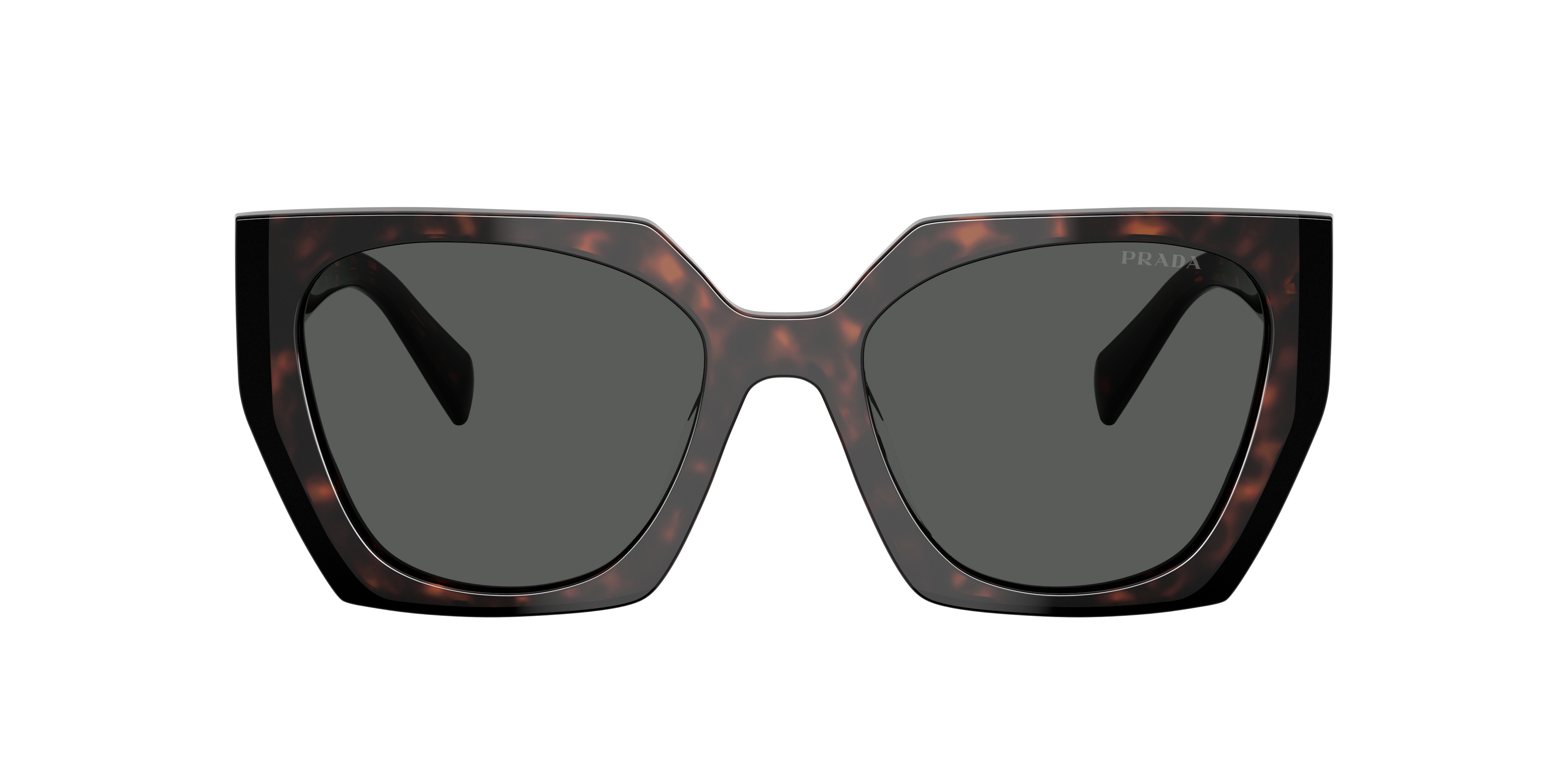 Prada PR 15WS M (54 - 19) with Grey lenses and Tortoise frame