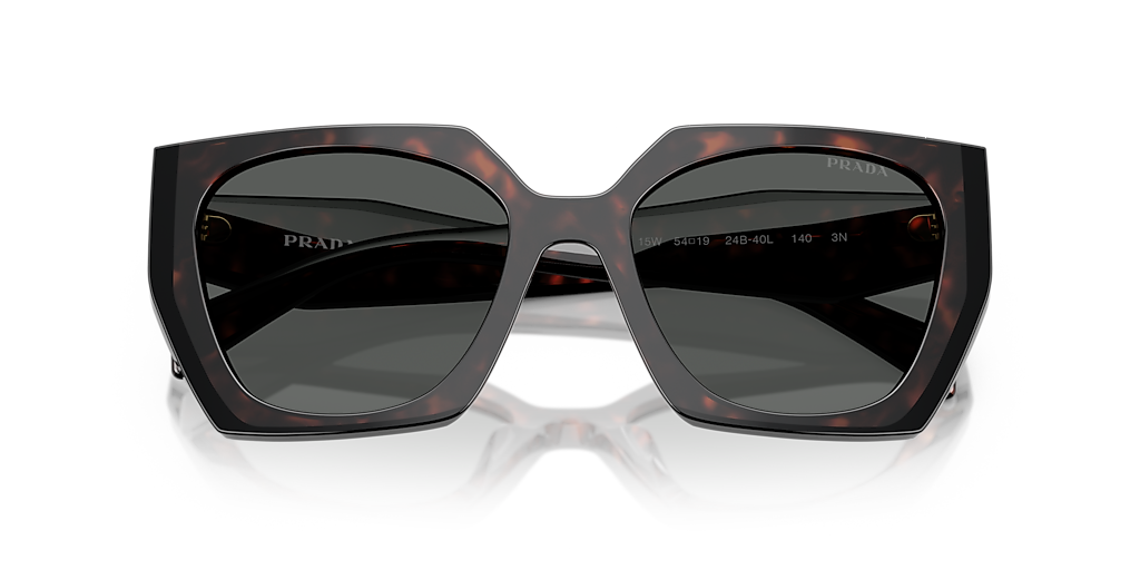 PRADA PR 15WS Root/Black - Women Luxury Sunglasses, Dark Grey Lens