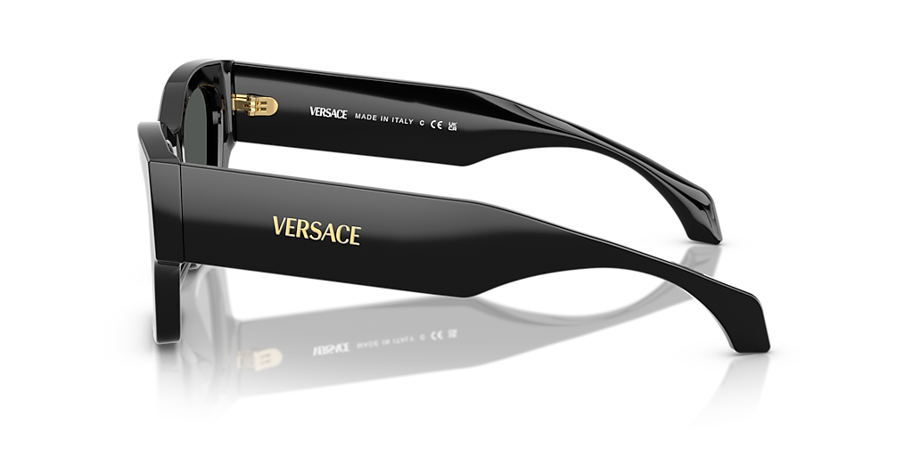 VERSACE VE4492U Black - Women Luxury Sunglasses, Dark Grey Lens