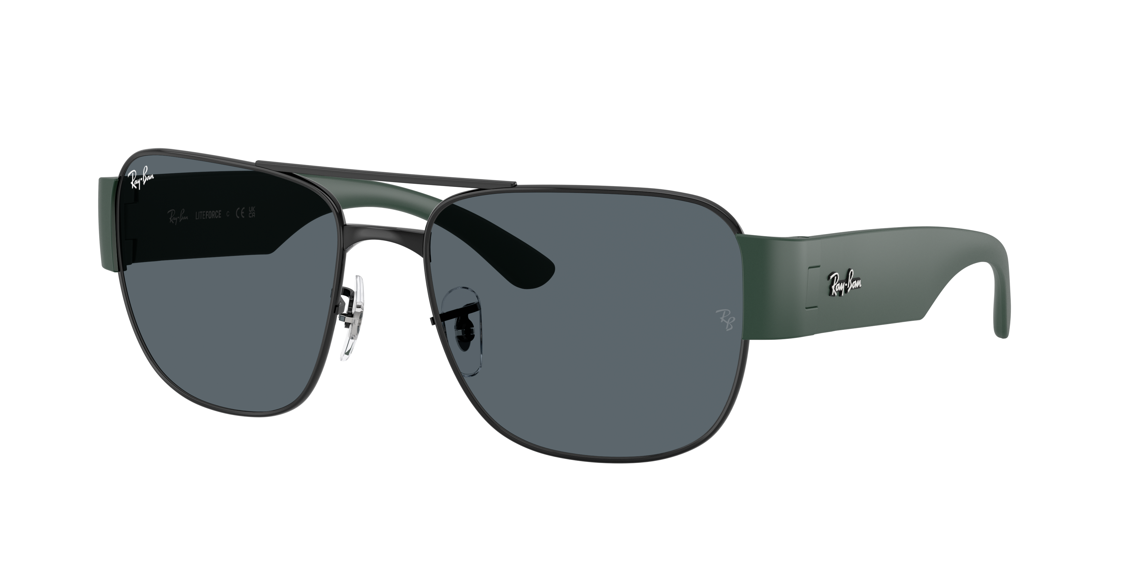 Ray-Ban Unisex Sunglass RB3756 -  Frame color: Black, Lens color: Green