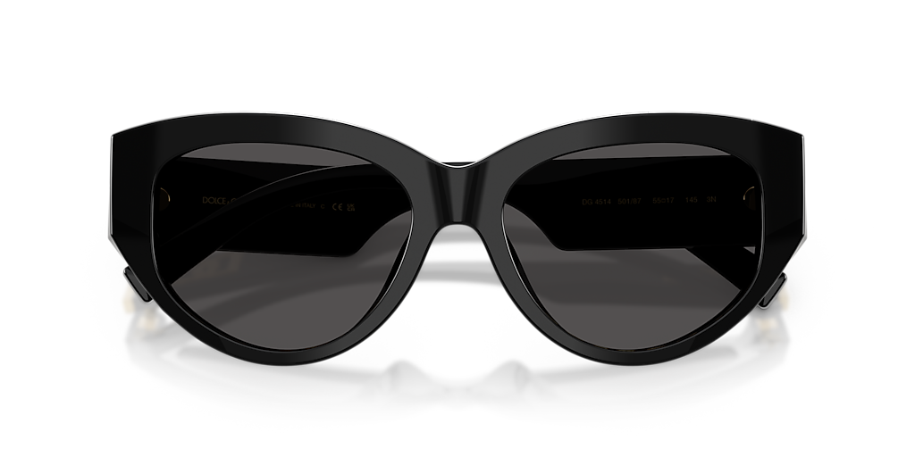 Dolce&Gabbana DG4514 L (55 - 17) with Grey lenses and Black frame