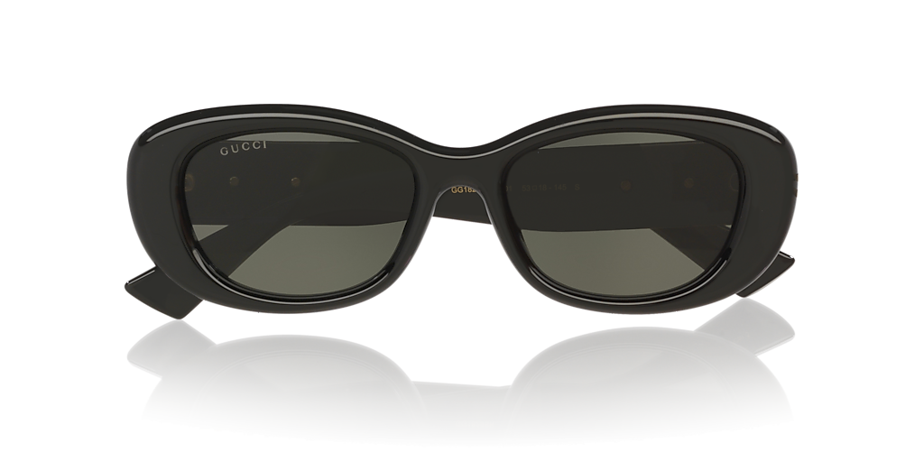 GUCCI GG1829SK Black - Women Luxury Sunglasses, Grey Lens
