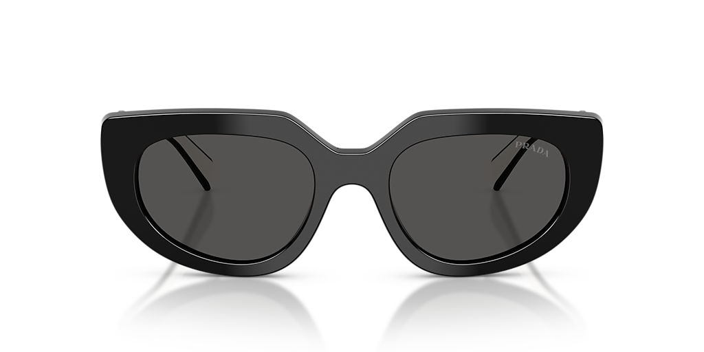 Prada PR D02S M (53 - 20) with Grey lenses and Black frame