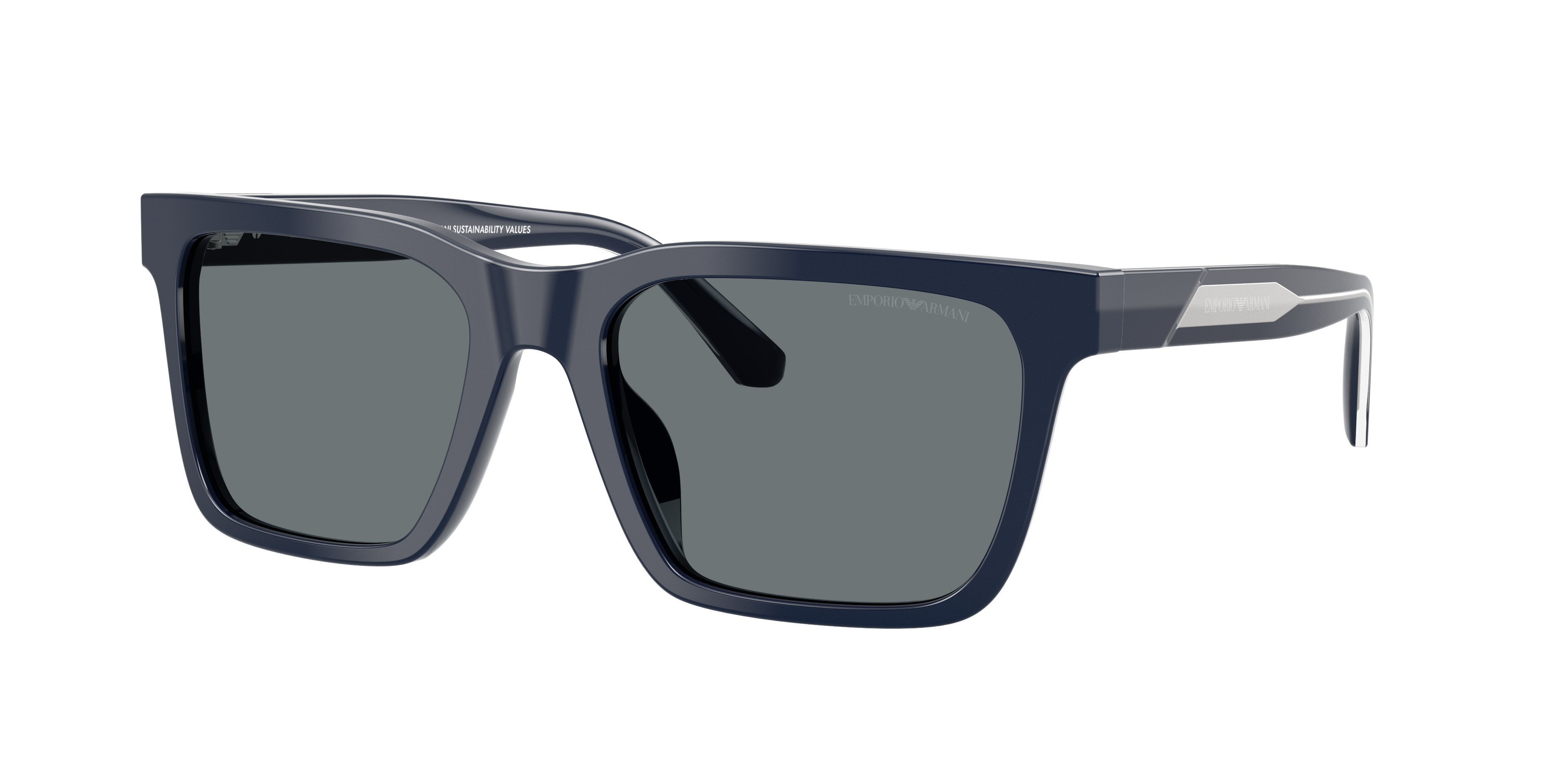 Emporio Armani Man Sunglass EA4262U -  Frame color: Shiny Blue, Lens color: Dark Blue