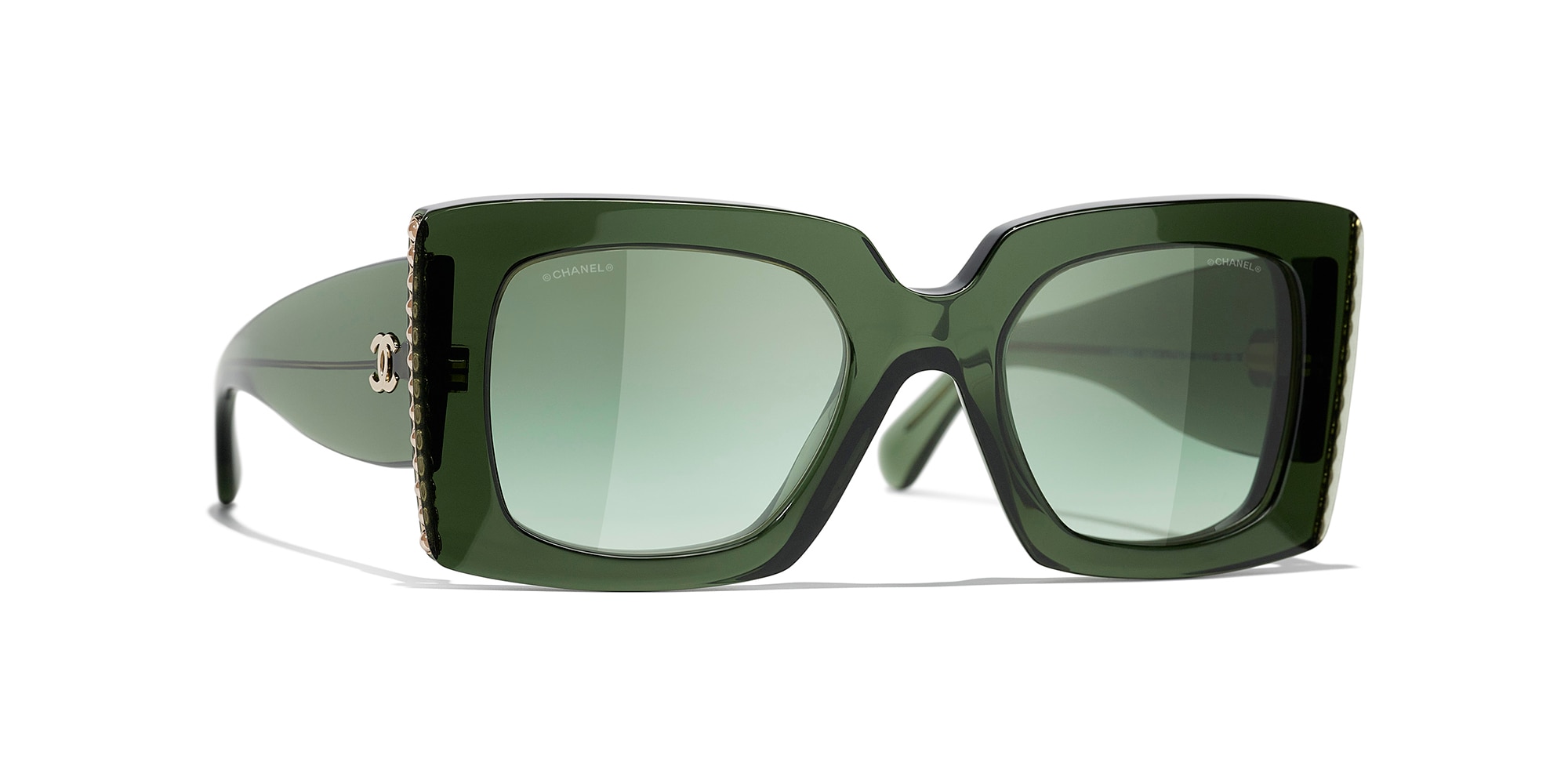 Chanel Square Sunglasses CH5480H S (52 - 22) with Green