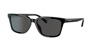 Coach CBZ52 M (53 - 19) with Grey lenses and Black frame  display picture 3