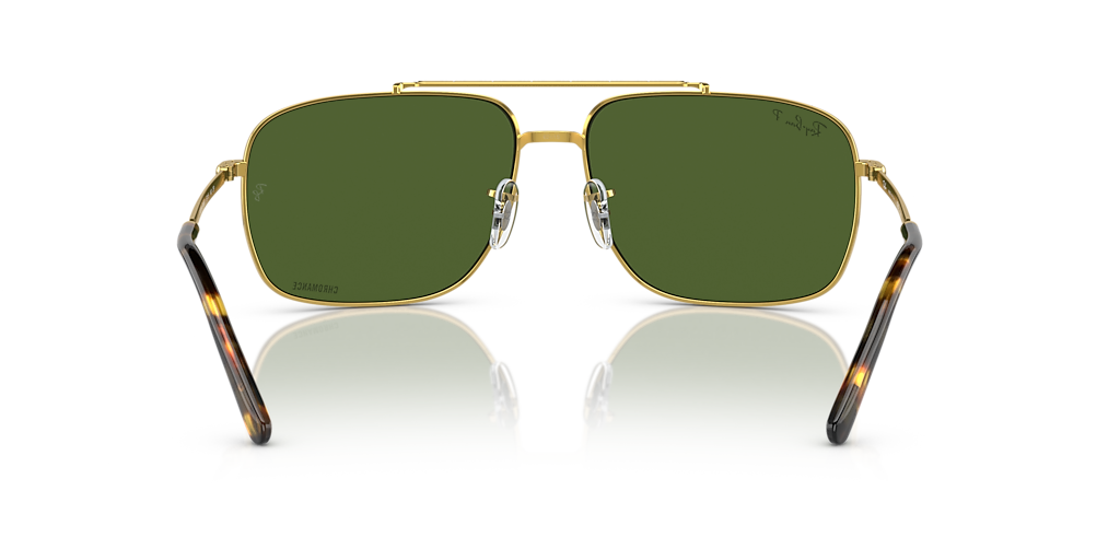 Ray-Ban RB3796 XXL (62 - 15) with Green lenses and Gold