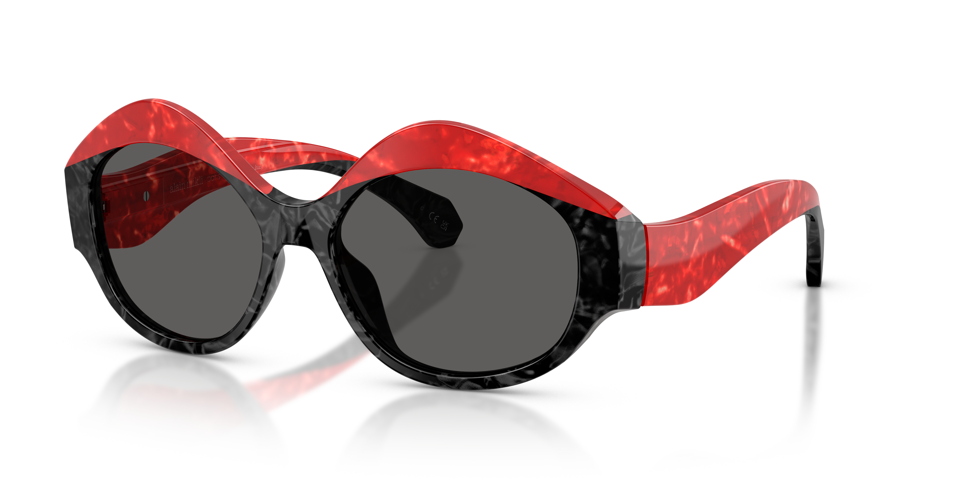 Alain Mikli A05520 L (55 - 15) with Grey lenses and Red frame