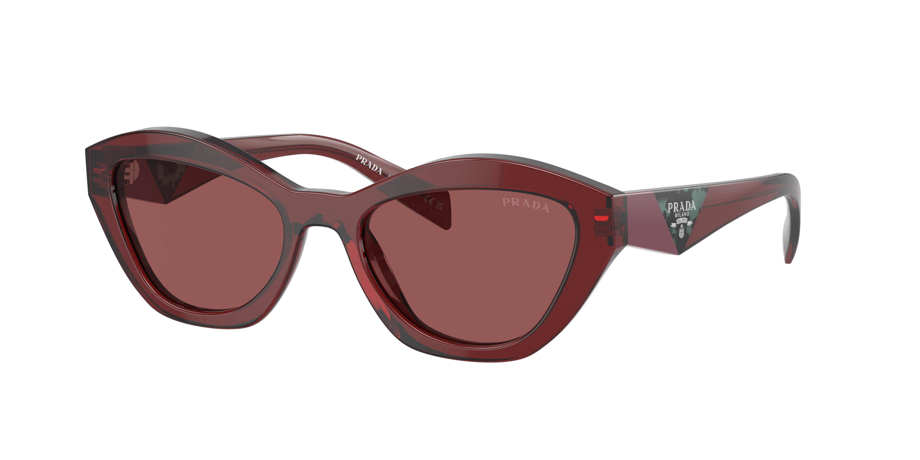 Prada Woman Sunglass Pr A02s In Brown
