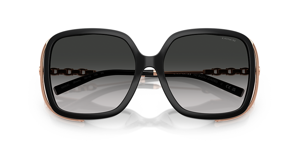 Coach HC8423U CAD80 XL (56 - 16) with Grey lenses and Black  display picture 3
