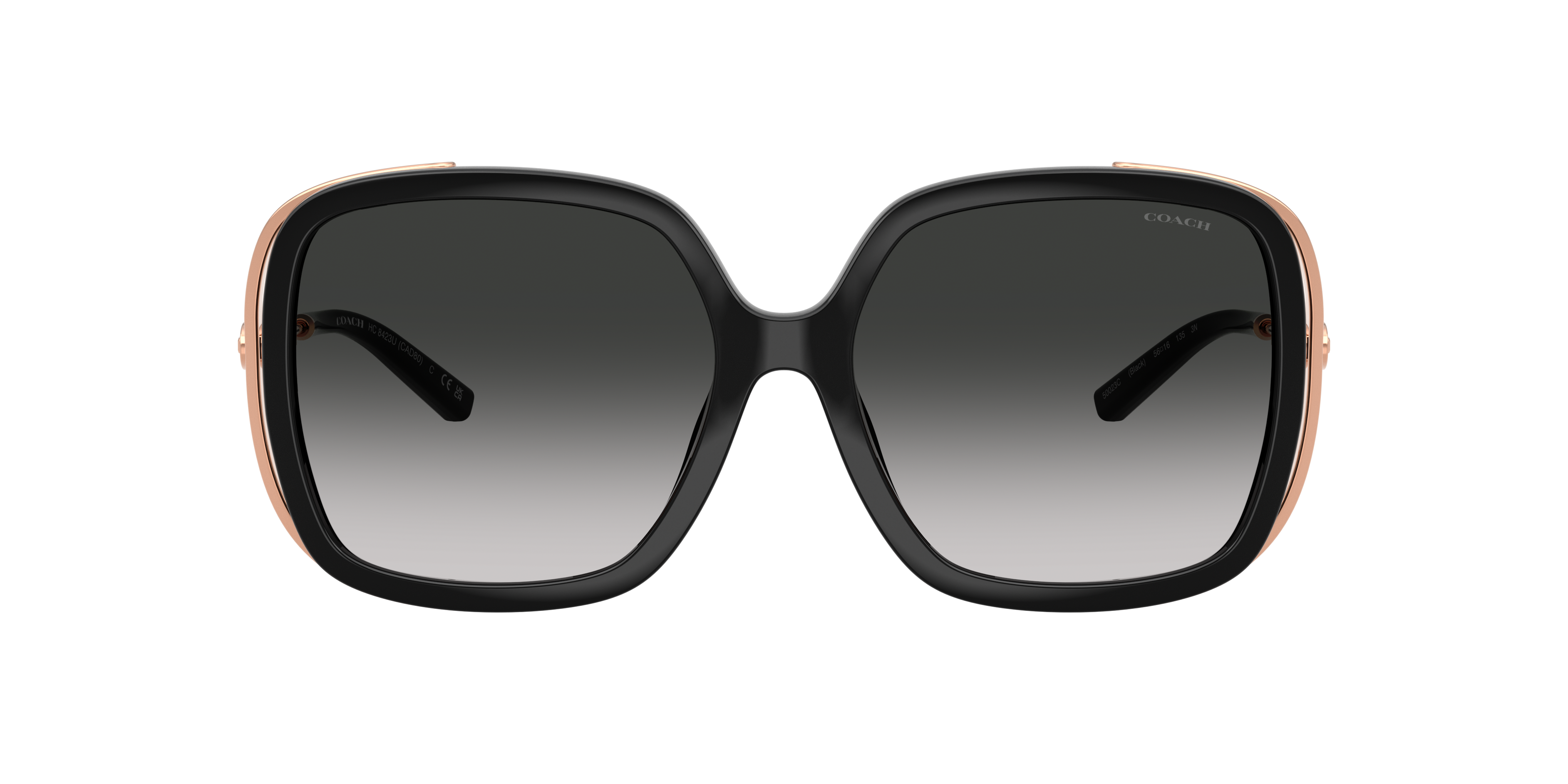 Coach HC8423U CAD80 XL (56 - 16) with Grey lenses and Black frame