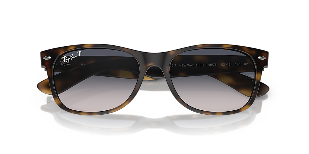 Ray-Ban New Wayfarer Classic M (55 - 18) with Blue lenses and
