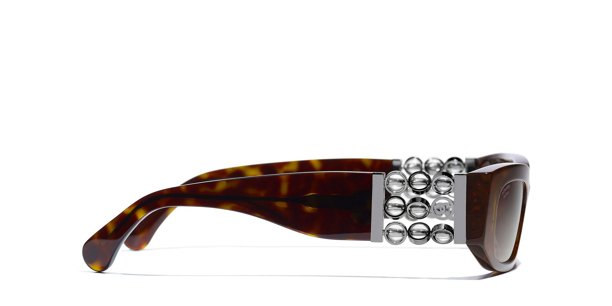 Chanel Rectangle Sunglasses CH5544 XS (53 - 17) with Brown lenses