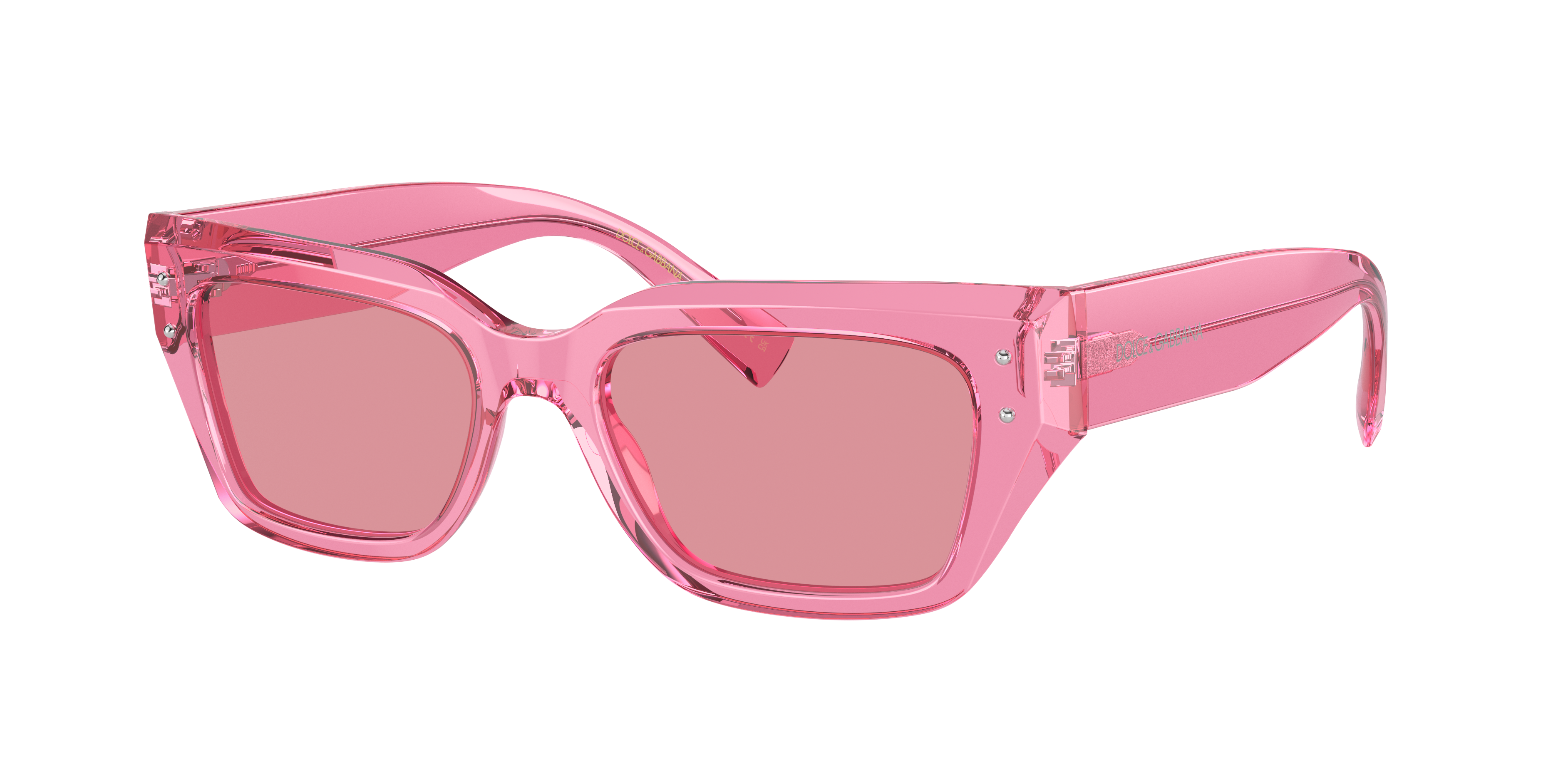 希少★D&G★DOLCE&GABBANA Girlプリント★パンツ Dolce&Gabbana DG4462 M (52 - 18) with Pink lenses and Pink frame