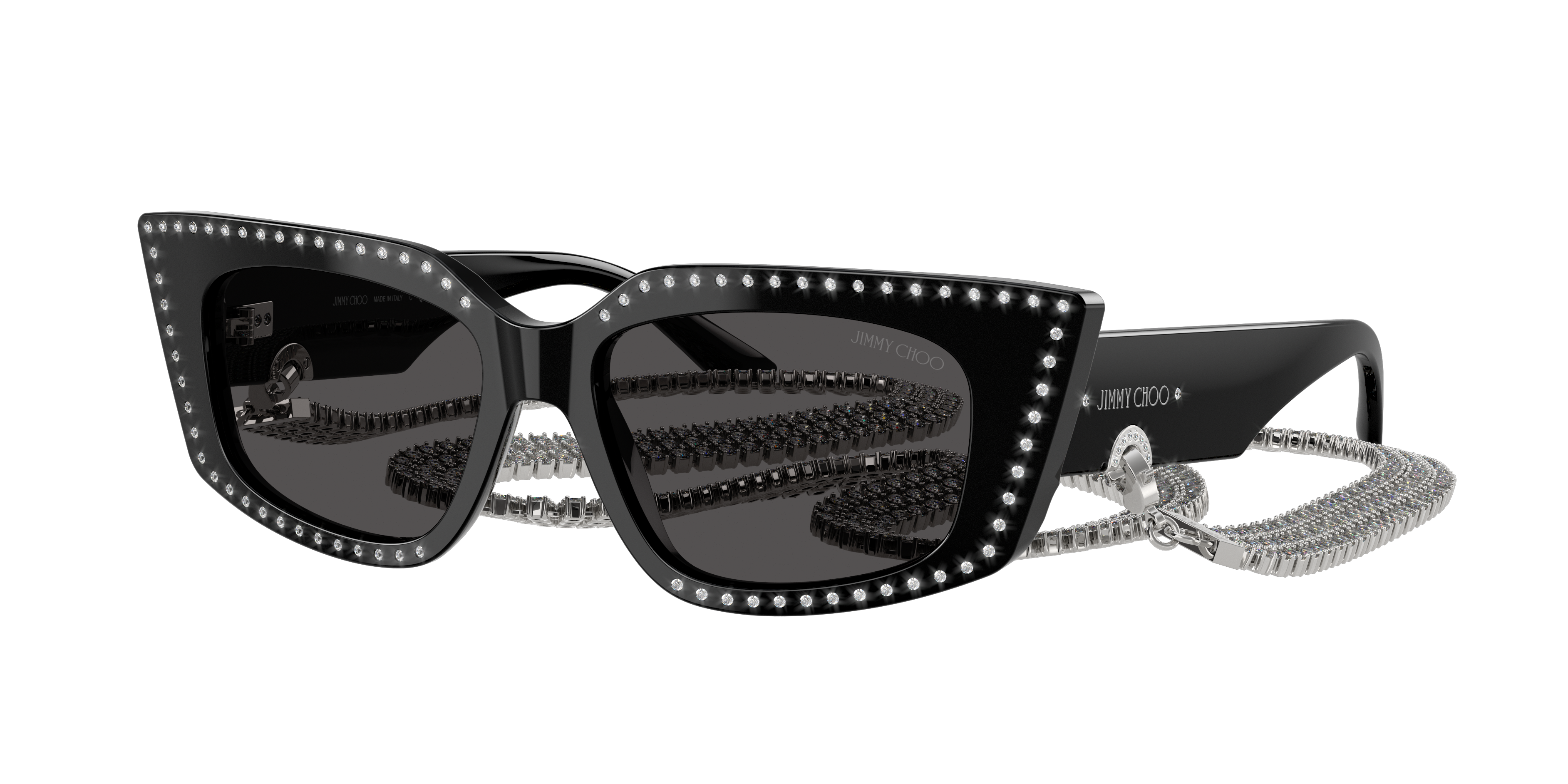 Jimmy Choo Frau Sunglass Jc5033b In Grigio Scuro