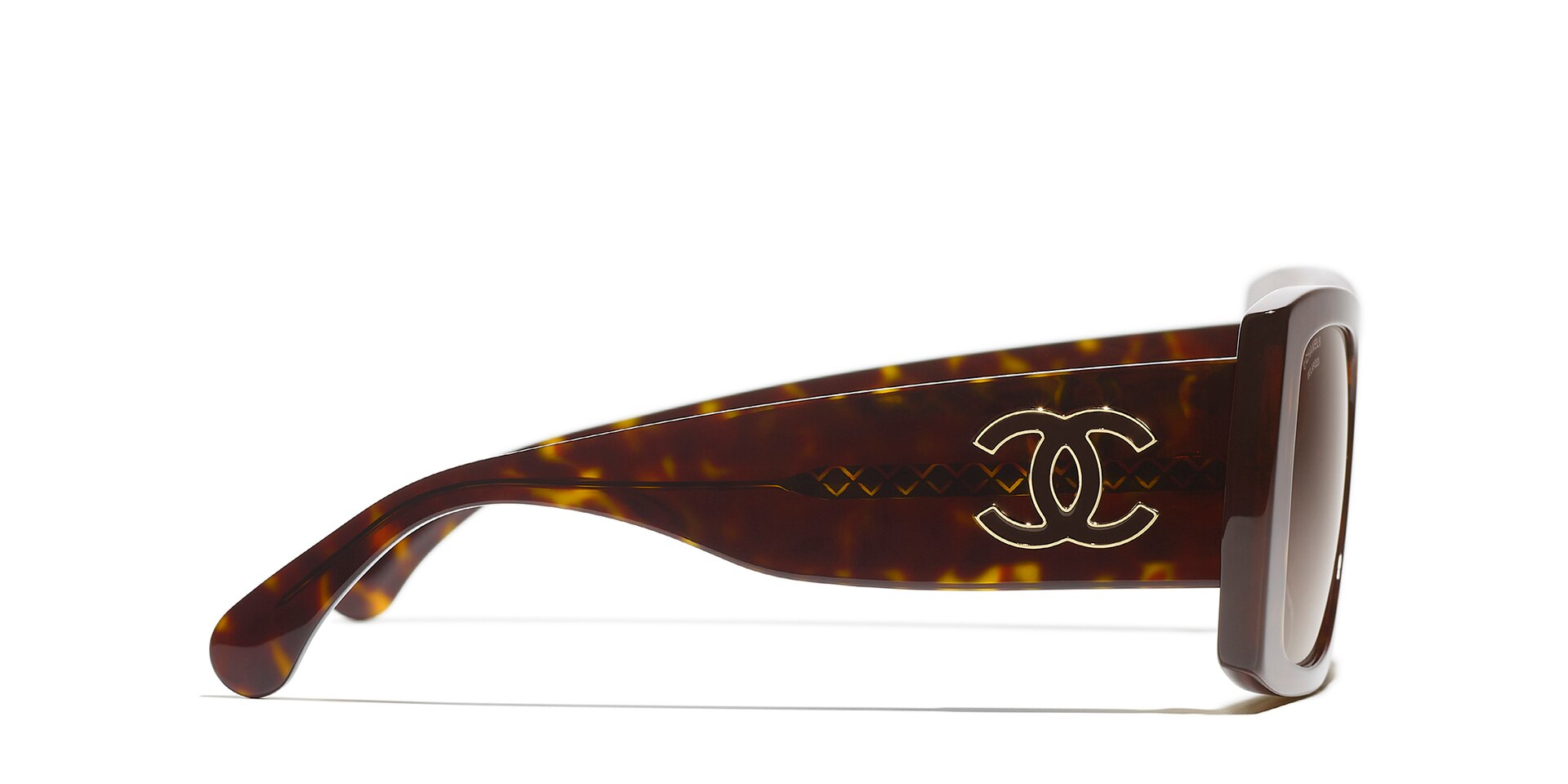 AUTHENTIC Women Chanel Sunglasses 5389-A Frame Brown/ Lens 57-16 with BOX CHANEL Sunglasses: Square Sunglasses, acetate — Fashion | CHANEL main image 3