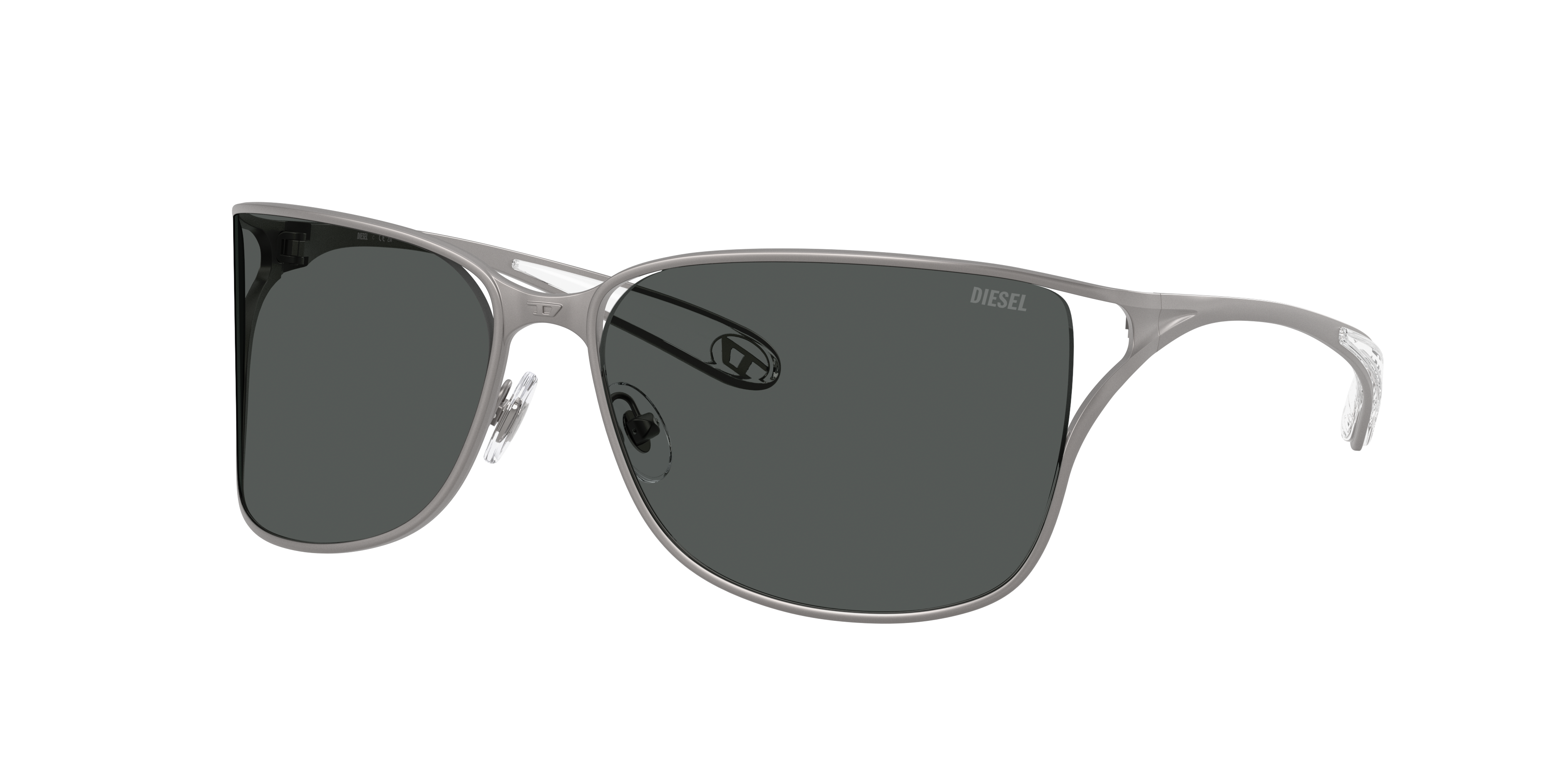 Diesel Unisex Sunglass DL1019 -  Frame color: Matte Gunmetal, Lens color: Dark Grey